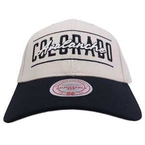 Colorado Avalanche Mitchell & Ness NHL Pro Fit Snapback Hat Cap 3D Logo NWT